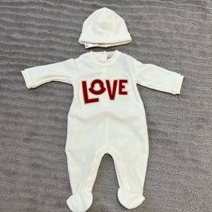 Moncler Baby Onesie with Hat